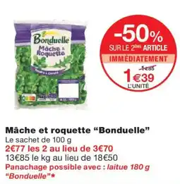 Monoprix BONDUELLE Mâche et roquette offre