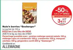 Monoprix SEEBERGER Nuts'n berries offre