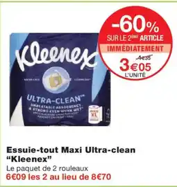 Monoprix KLEENEX Essuie-tout Maxi Ultra-clean offre