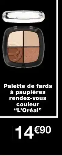 Monoprix L'ORÉAL Palette de fards à paupières rendez-vous couleur offre
