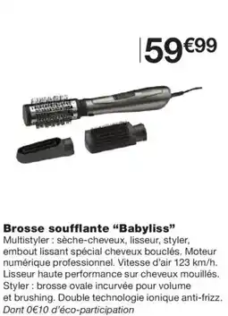Monoprix BABYLISS Brosse soufflante offre