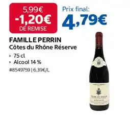 Costco FAMILLE PERRIN Côtes du Rhône Réserve offre