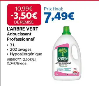 L'ARBRE VERT Adoucissant Professionnel