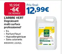 Costco L'ARBRE VERT Degraissant multi-surface professionnel offre