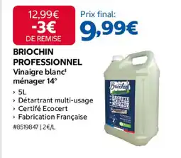 Costco BRIOCHIN PROFESSIONNEL Vinaigre blanc ménager 14° offre