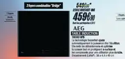 Blanc Brun AEG Table induction offre
