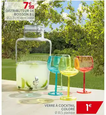 Gifi Verre à cocktail Coloré offre