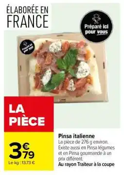 Carrefour Pinsa italienne offre