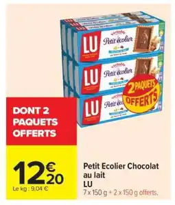 Carrefour Market Petit Écolier Chocolat au lait offre