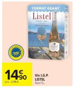 Carrefour Market Vin I.G.P. LISTEL offre