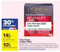 Carrefour Market L'Oréal Paris Revitalift Laser offre