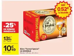 Carrefour Bière Format Spécial LA GOUDALE offre