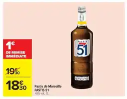 Carrefour Pastis de Marseille PASTIS 51 offre