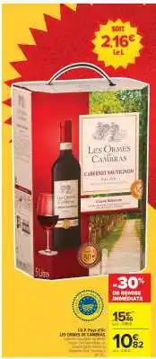 Carrefour Les Ormes de Cambras Cabernet Sauvignon offre