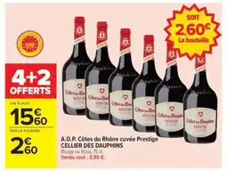 Carrefour A.O.P. Côtes du Rhône cuvée Prestige offre