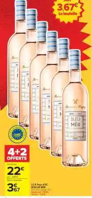 Carrefour I.G.P. PAYS D'OC Bleu De Mer offre