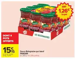 Carrefour Sauce Bolognaise Pur Boeuf Panzani offre