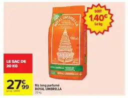 Carrefour Riz Long Parfumé 'Royal Umbrella' offre