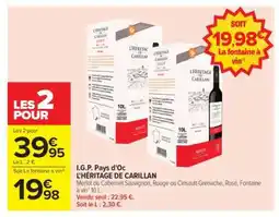 Carrefour L'HÉRITAGE DE CARILLAN offre