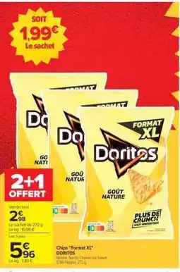 Carrefour Chips Format XL DORITOS offre