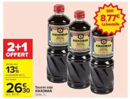 Carrefour Sauces soja KIKKOMAN offre