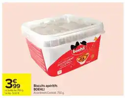 Carrefour Biscuits apéritifs BOEHLI offre