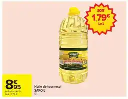 Carrefour Huile de tournesol SAKOIL offre