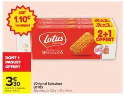 Carrefour L'Original Spéculoos LOTUS offre