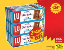 Carrefour Petit Écolier Chocolat Au Lait Lu offre