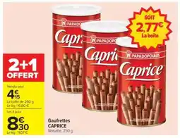 Carrefour Gaufrettes CAPRICE offre