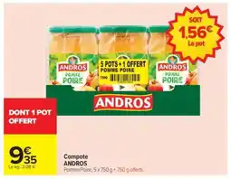 Carrefour Compote ANDROS offre