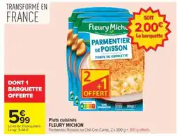 Carrefour FLEURY MICHON Parmentier Poisson offre