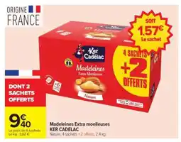 Carrefour Madeleines Extra Moelleuses Ker Cadelac offre
