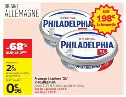 Carrefour PHILADELPHIA XL offre