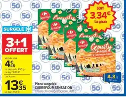Carrefour Pizza surgelée CARREFOUR SENSATION offre