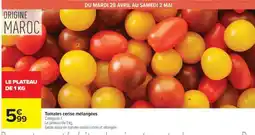 Carrefour Tomates cerise mélangées offre