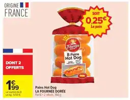 Carrefour Pains Hot Dog offre