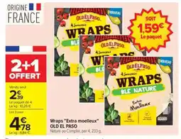 Carrefour WRAPS EXTRA MOELLEUX “OLD EL PASO” offre