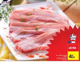 Carrefour PORC : POITRINE TRANCHÉE offre