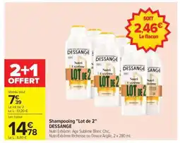 Carrefour Shampooing Lot de 2 DESSANGE offre