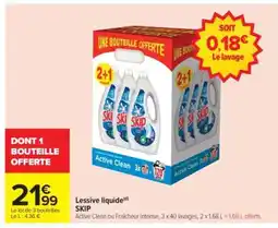 Carrefour LESSIVE LIQUIDE SKIP offre