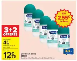 Carrefour Déodorant à bille SANEX offre