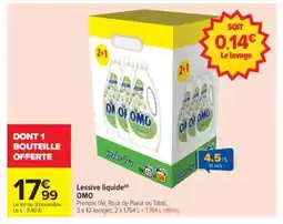 Carrefour LESSIVE LIQUIDE “OMO” offre
