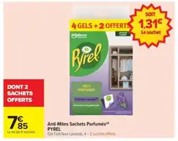 Carrefour Anti-Mites Sachets Parfumés offre