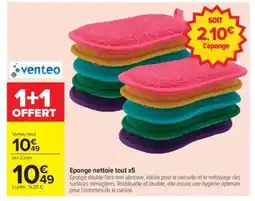 Carrefour Eponge nettoie tout x5 offre