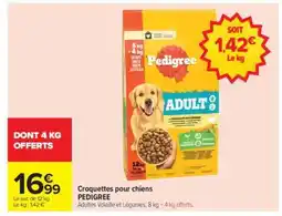 Carrefour Croquettes pour chiens PEDIGREE offre