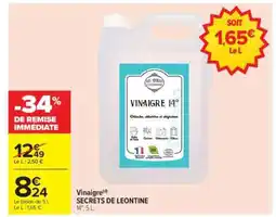 Carrefour Vinaigre SECRETS DE LEONTINE offre