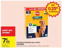 Carrefour Friandises Dentastix pour chiens PEDIGREE offre