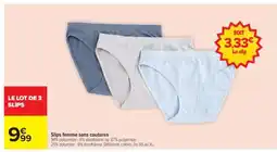 Carrefour LE LOT DE 3 SLIPS offre