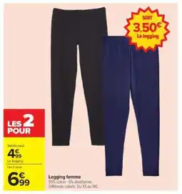 Carrefour Legging femme offre